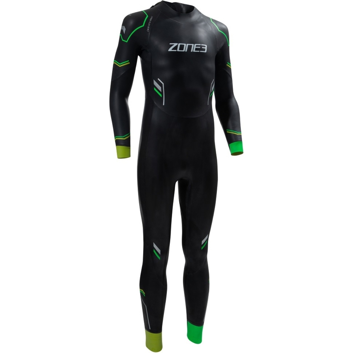 2026 ZONE3 Junior Adventure Swim Wetsuit WS21KADV101 - Black / Green